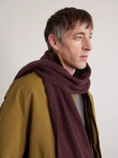 William Lockie Ribbed Cashmere Scarf - Men | Thumbnail 3 William Lockie Ribbed Cashmere Scarf - Men | Thumbnail 3