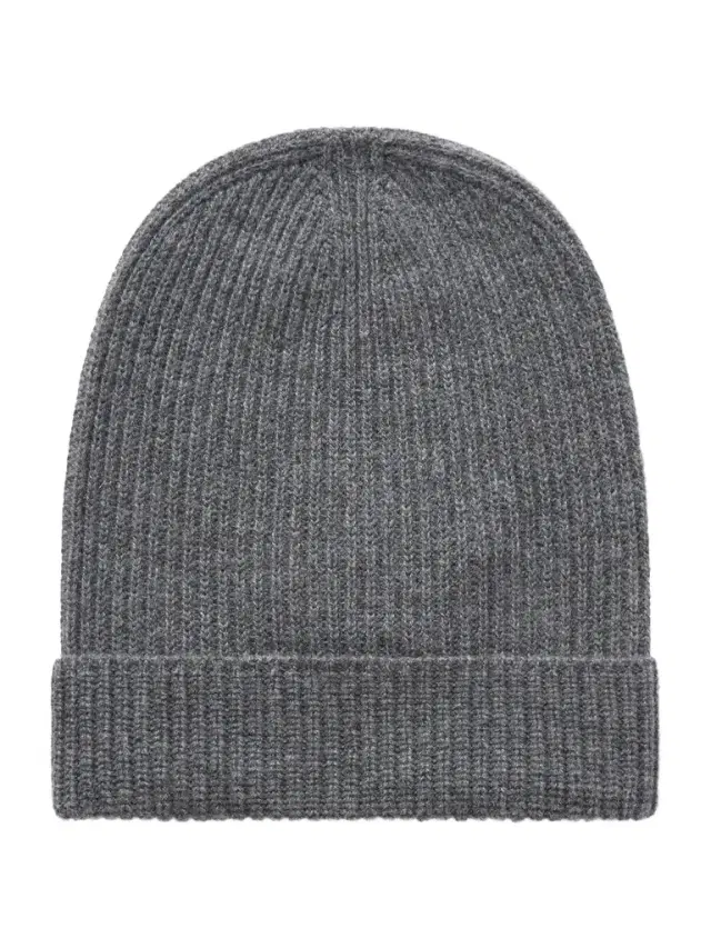 Statesman Ribbed Cashmere Beanie - Men