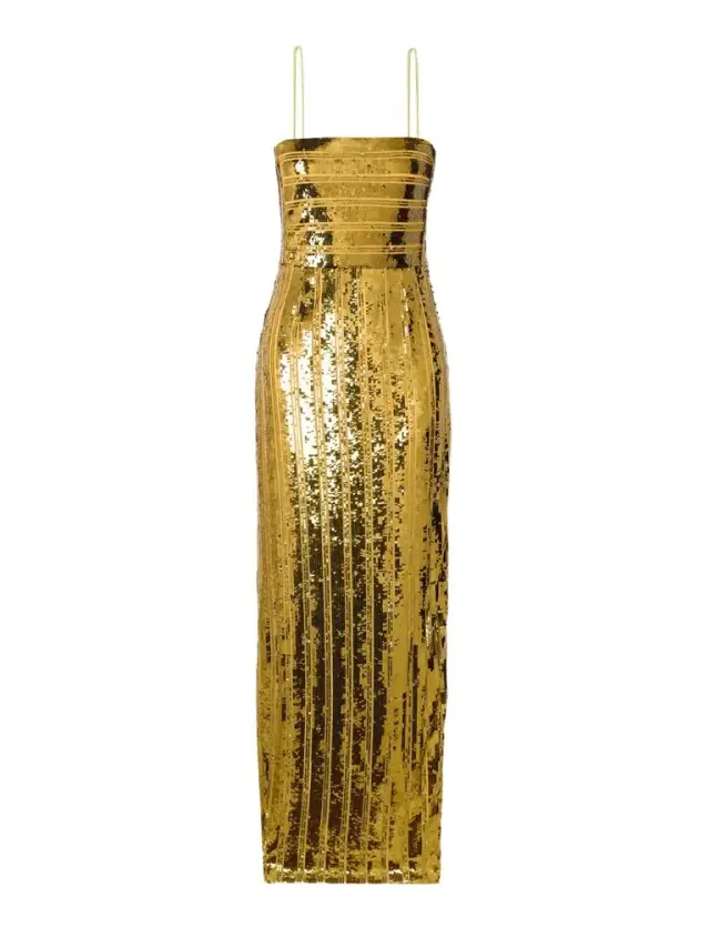 Stargaze Striped Sequined Tulle Maxi Dress Stargaze Striped Sequined Tulle Maxi Dress