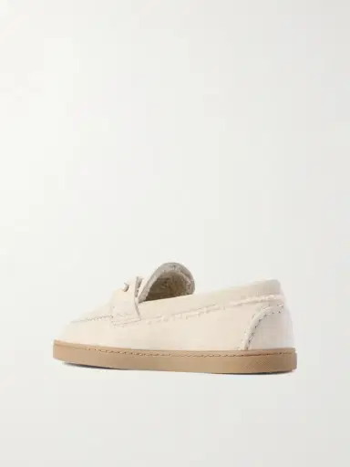 Christian Louboutin Chambeliboat Shearling-lined Suede Loafers | Thumbnail 3