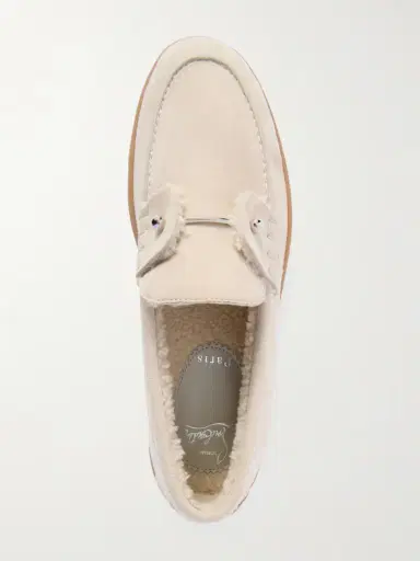 Christian Louboutin Chambeliboat Shearling-lined Suede Loafers | Thumbnail 6