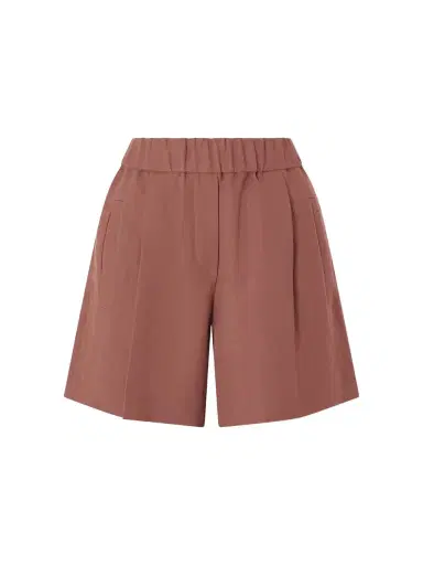 Brunello Cucinelli Pleated Twill Straight-leg Shorts | Thumbnail 1
