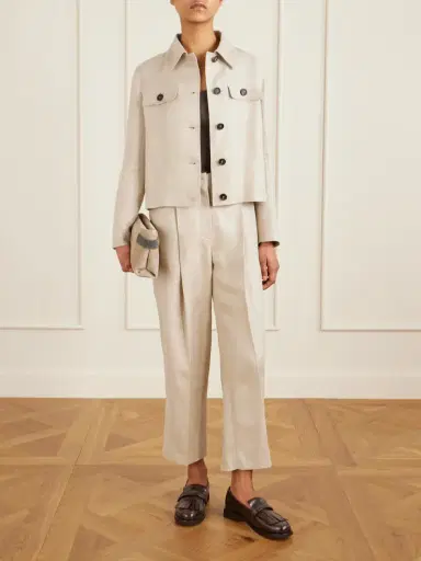 Brunello Cucinelli Linen-twill Jacket | Thumbnail 2