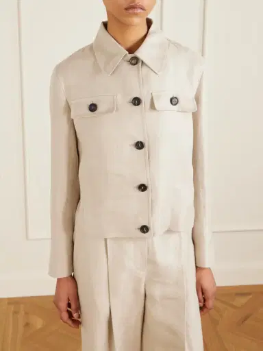 Brunello Cucinelli Linen-twill Jacket | Thumbnail 3