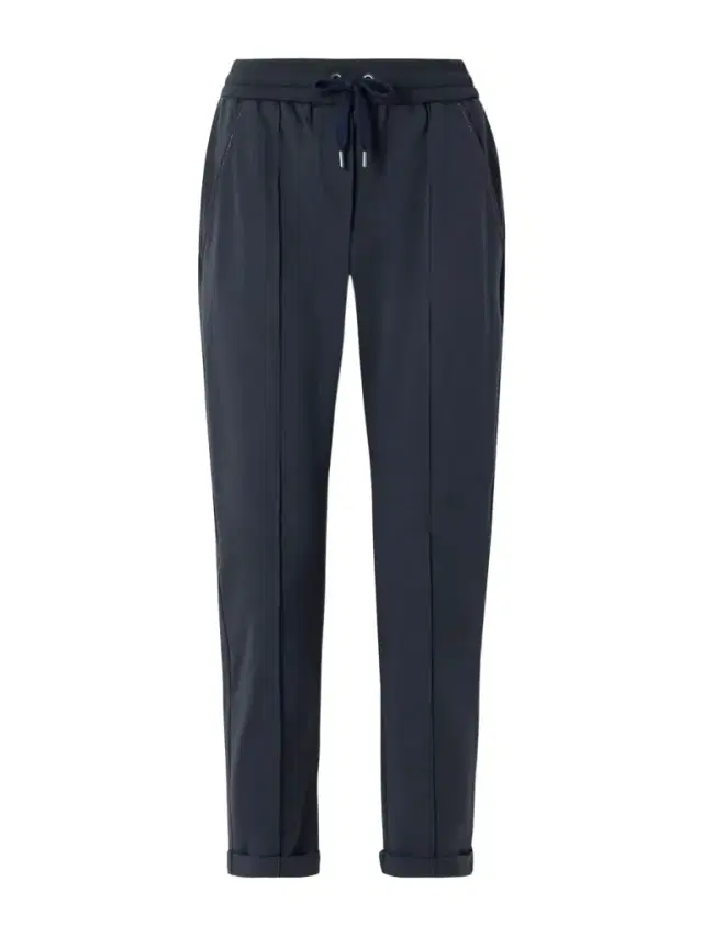 Bead-embellished Cotton-blend Jersey Track Pants