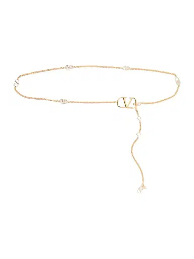 Valentino Garavani Vlogo Gold-tone Belt | Thumbnail 1 Valentino Garavani Vlogo Gold-tone Belt | Thumbnail 1
