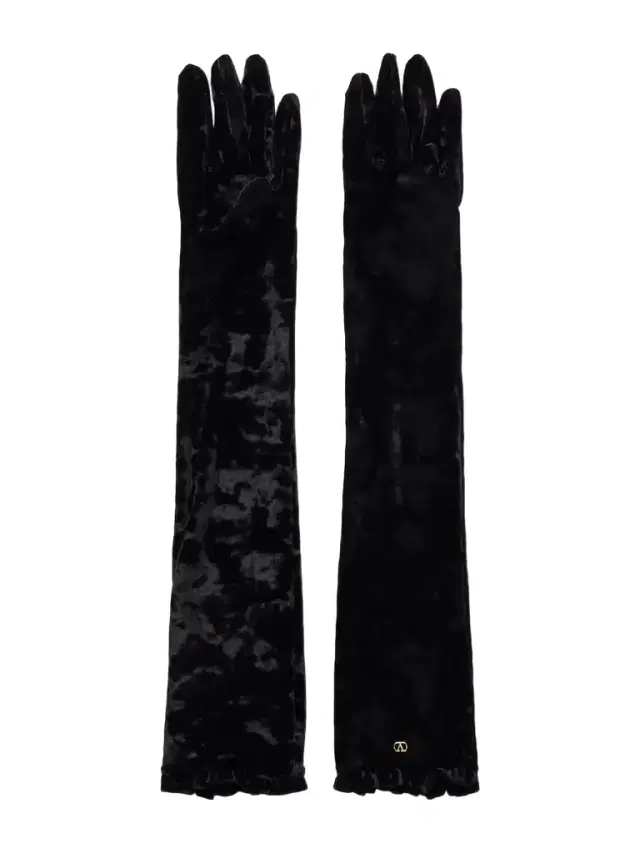 Vlogo Ruffled Velvet Gloves