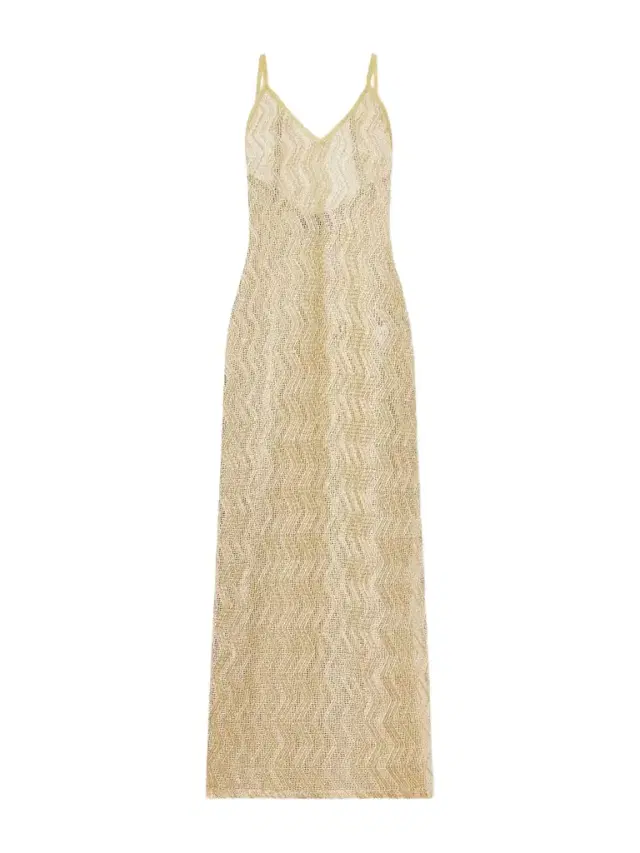 Missoni Mare Metallic Crochet-knit Coverup