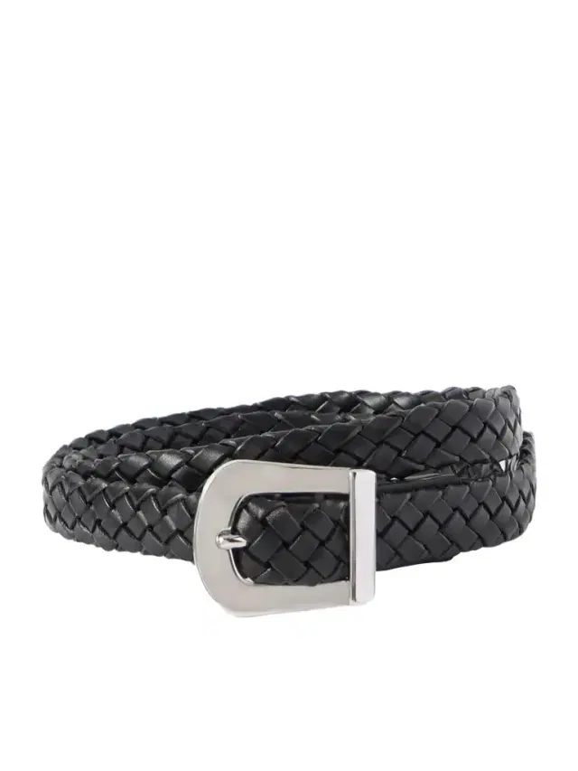 Marija Woven Leather Belt
