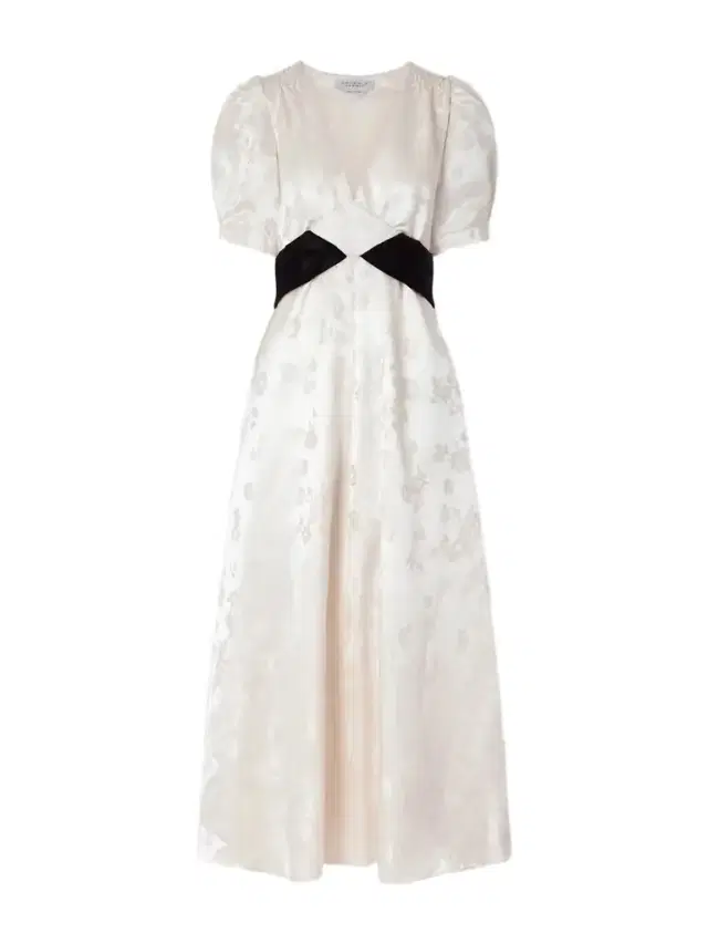 Larkin Belted Floral-jacquard Silk-satin Maxi Dress