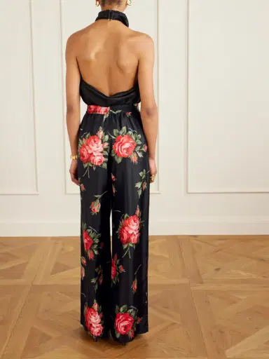 Dolce & Gabbana Floral-print Silk-twill Wide-leg Pants | Thumbnail 3 Dolce & Gabbana Floral-print Silk-twill Wide-leg Pants | Thumbnail 3