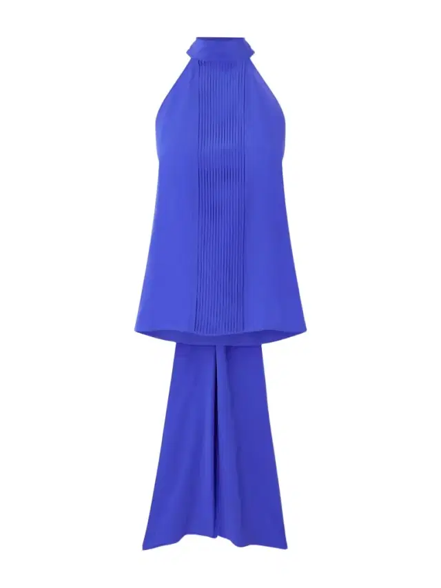 Pleated Silk-crepe De Chine Blouse