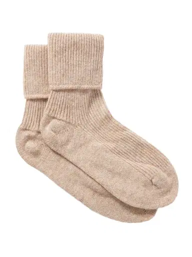 Johnstons of Elgin Ribbed Cashmere Socks | Thumbnail 1 Johnstons of Elgin Ribbed Cashmere Socks | Thumbnail 1