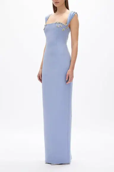 RACHEL GILBERT Malia Gown - Blue | Thumbnail 3 RACHEL GILBERT Malia Gown - Blue | Thumbnail 3