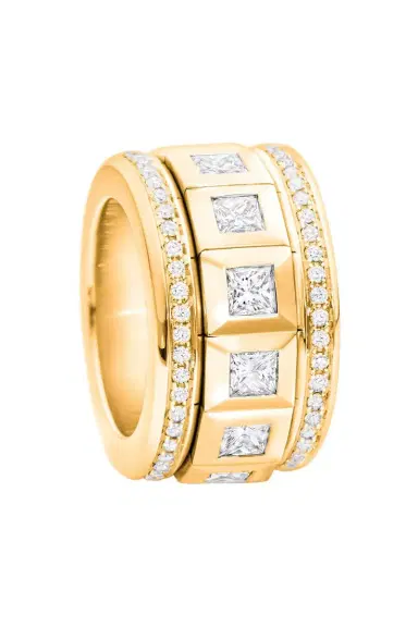 TAMARA COMOLLI Princess Diamond Pave Ring - Yellow Gold | Thumbnail 1