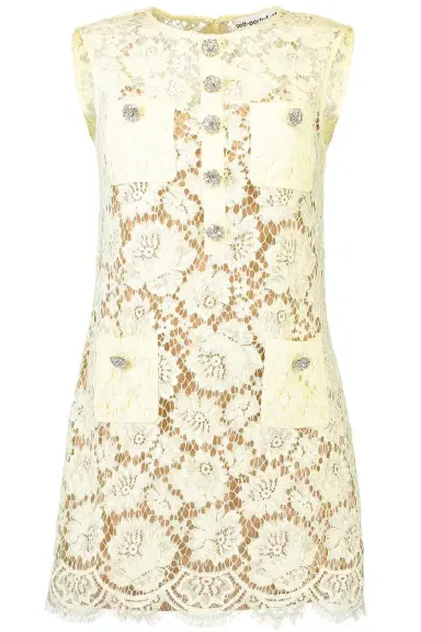 Self-Portrait Sleeveless Fine Mini Dress | Thumbnail 1