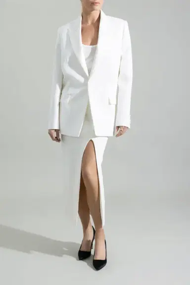 Victoria Beckham Tailored Belt Jacket | Thumbnail 2