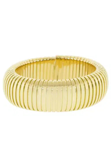 SIDNEY GARBER Yellow Gold Domed Cuff Bracelet | Thumbnail 1