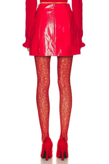 Aknvas Liva Faux Leather Rose Skirt | Thumbnail 4 Aknvas Liva Faux Leather Rose Skirt | Thumbnail 4