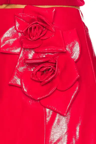 Aknvas Liva Faux Leather Rose Skirt | Thumbnail 6 Aknvas Liva Faux Leather Rose Skirt | Thumbnail 6