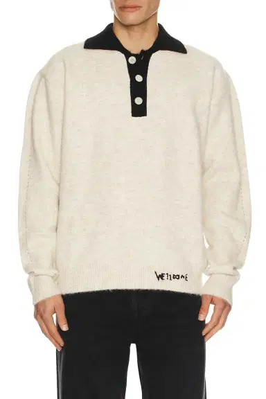 WE11DONE Brushed Contrast Knit Top | Thumbnail 3