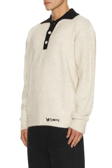 WE11DONE Brushed Contrast Knit Top | Thumbnail 4