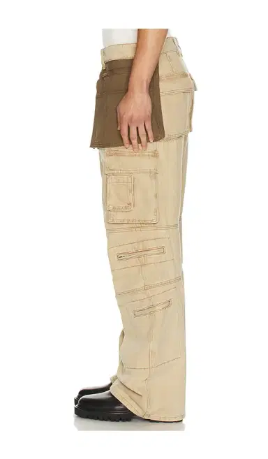 We11Done Washed Cargo Trousers | Thumbnail 2