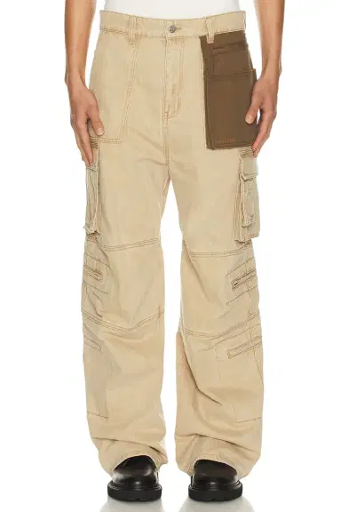 We11Done Washed Cargo Trousers | Thumbnail 3