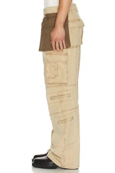 We11Done Washed Cargo Trousers | Thumbnail 4