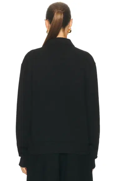 ÉTERNE Zip-up Polo Sweatshirt | Thumbnail 3