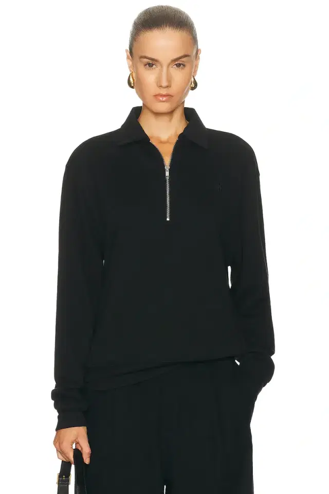 Eterne Zip-up Polo Sweatshirt