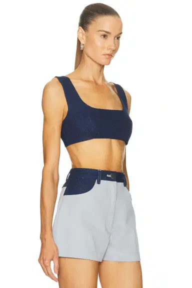 Matthew Bruch Tie Back Crop Top | Thumbnail 2