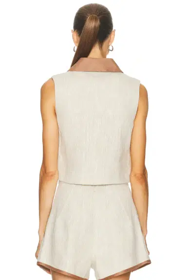 Matthew Bruch Collared Vest Top | Thumbnail 3