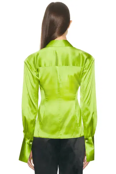 Helsa The Silk Charmeuse Shirt | Thumbnail 5