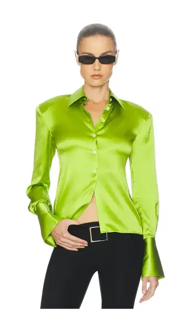 Helsa The Silk Charmeuse Shirt | Thumbnail 1