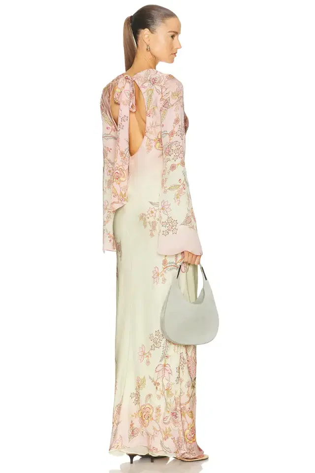 HEMANT AND NANDITA Back Tie Maxi Dress