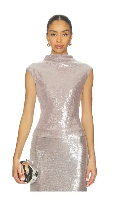 Elodie the Label Sabrina Sequin Top | Thumbnail 1