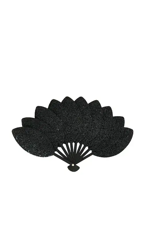 Eva Ventai Mini Palmette Glitter The Compact Fan