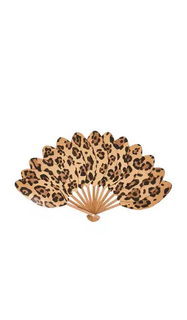 Eva Ventai Large Palmette Leather The Classic Format Fan | Thumbnail 1 Eva Ventai Large Palmette Leather The Classic Format Fan | Thumbnail 1
