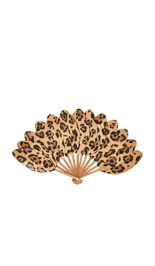 Eva Ventai Large Palmette Leather The Classic Format Fan