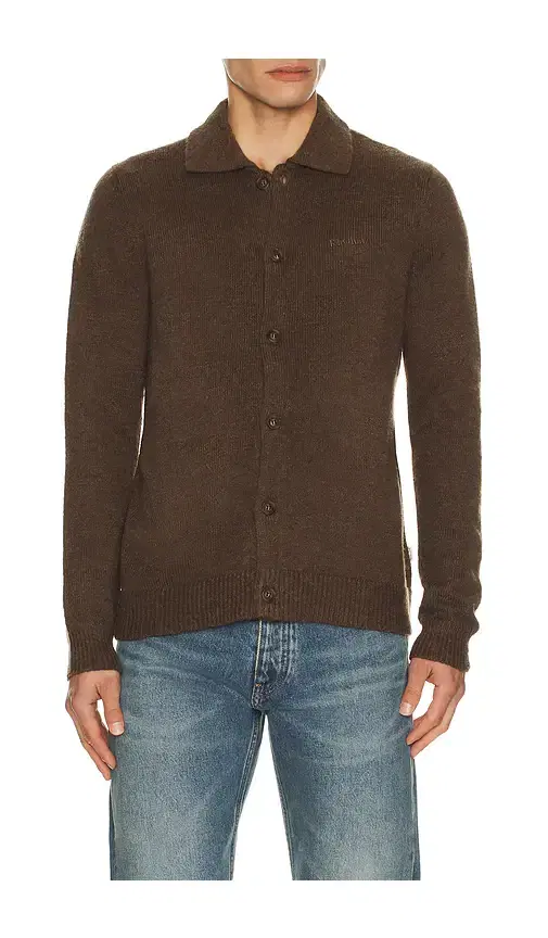 Mohair Button Up Knit Cardigan