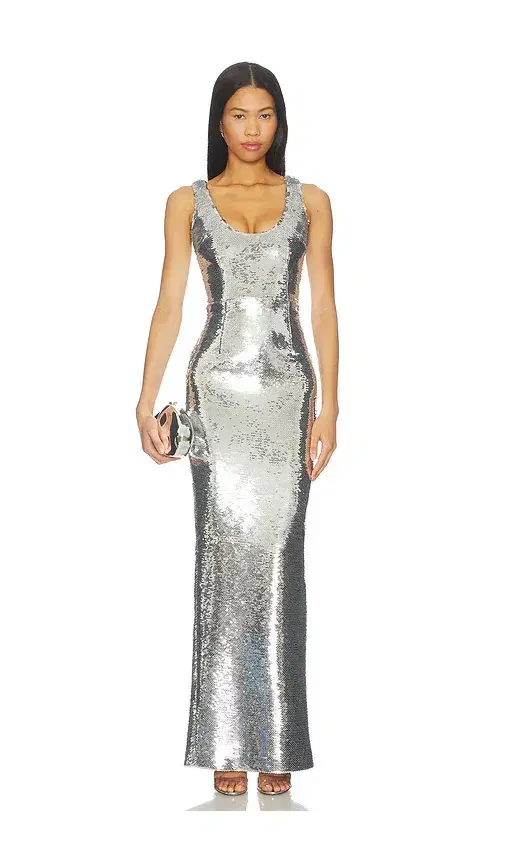The New Arrivals by Ilkyaz Ozel Manu Sequin Maxi Dress
