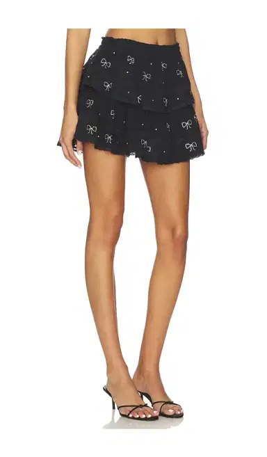 LoveShackFancy Ruffle Mini Skirt | Thumbnail 2 LoveShackFancy Ruffle Mini Skirt | Thumbnail 2
