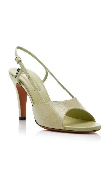 Miu Miu Snake-Effect Leather Sandals | Thumbnail 4