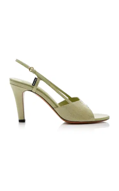 Miu Miu Snake-Effect Leather Sandals | Thumbnail 6