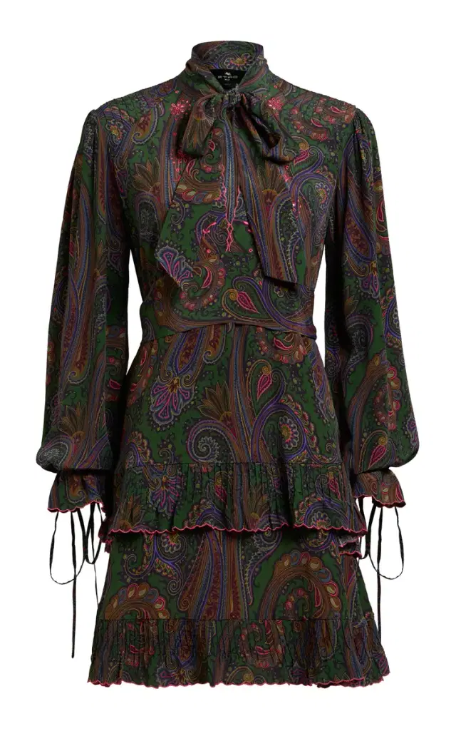 Printed Knee-Length Dress