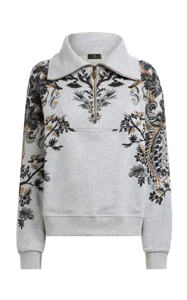 Etro Cut & Sew Cotton Sweatshirt | Thumbnail 1