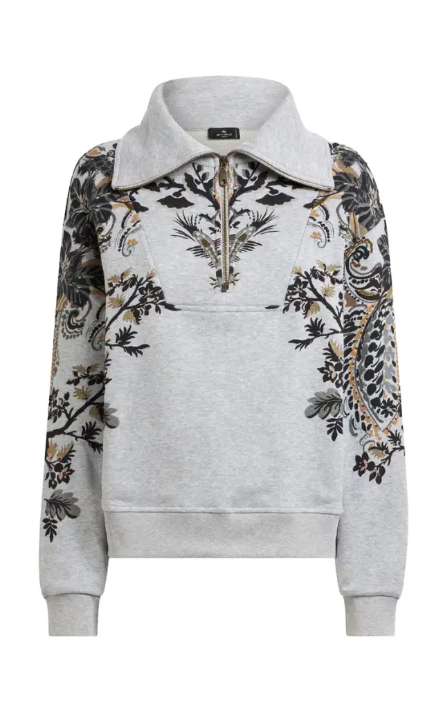 Etro Cut & Sew Cotton Sweatshirt