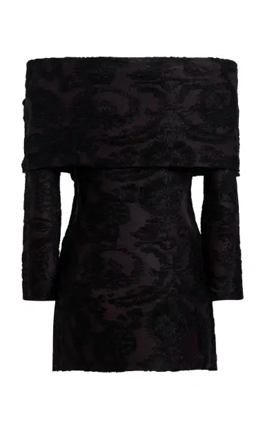 Etro Flocked Stretch-Velvet Longline Top | Thumbnail 5 Etro Flocked Stretch-Velvet Longline Top | Thumbnail 5