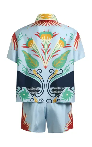 Etro Printed Silk Shorts Set | Thumbnail 7